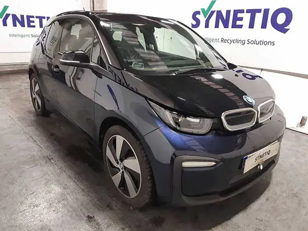 SYNETIQ Winsford to be the new centre of excellence for electric vehicle recycling BMW i3 blue p