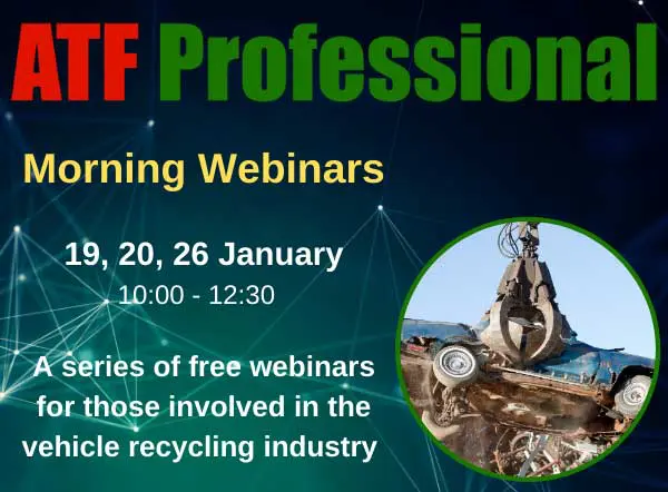 ATF Professional - A series of FREE webinars for the vehicle recycling industry p