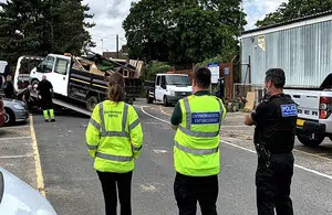 Waste vehicles seized at road stops in Kent in multi-agency operation p three