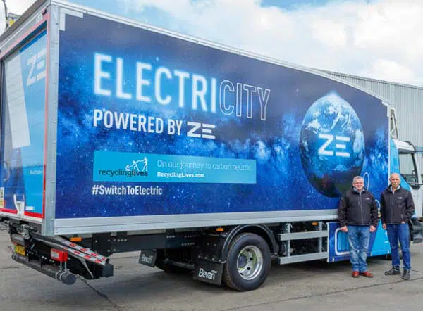Recycling Lives trials Renault Electric Truck f