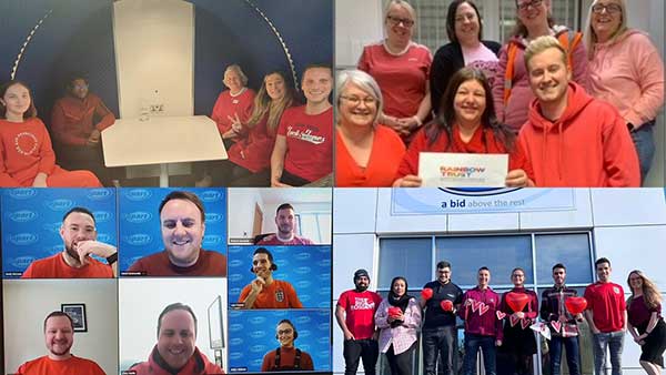 Copart Wears Red for Rainbow Trust p