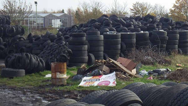 North East waste tyre firm fined for illegal operation p