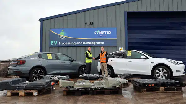 SYNETIQ collaborates with Allye Energy for innovative repurposing of electric vehicle battery packs p